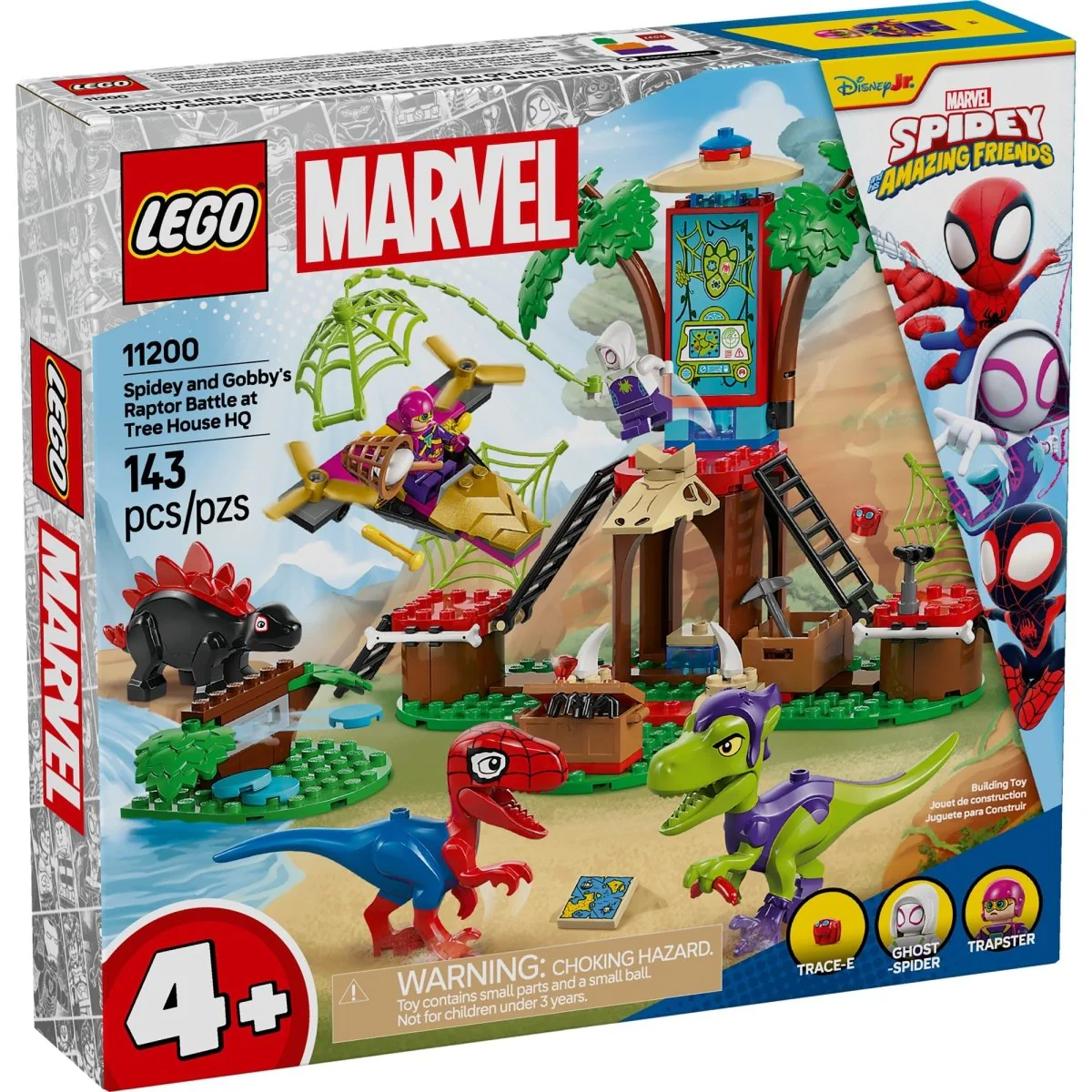 LEGO Marvel Spidey and Gobby's Raptor Battle at Tree House HQ, 11200, Ages 4+, 143 Pieces - Image 2