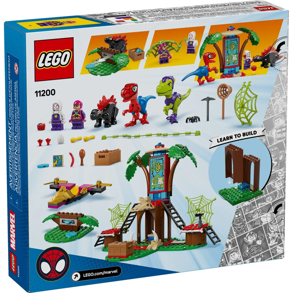 LEGO Marvel Spidey and Gobby's Raptor Battle at Tree House HQ, 11200, Ages 4+, 143 Pieces - Image 3