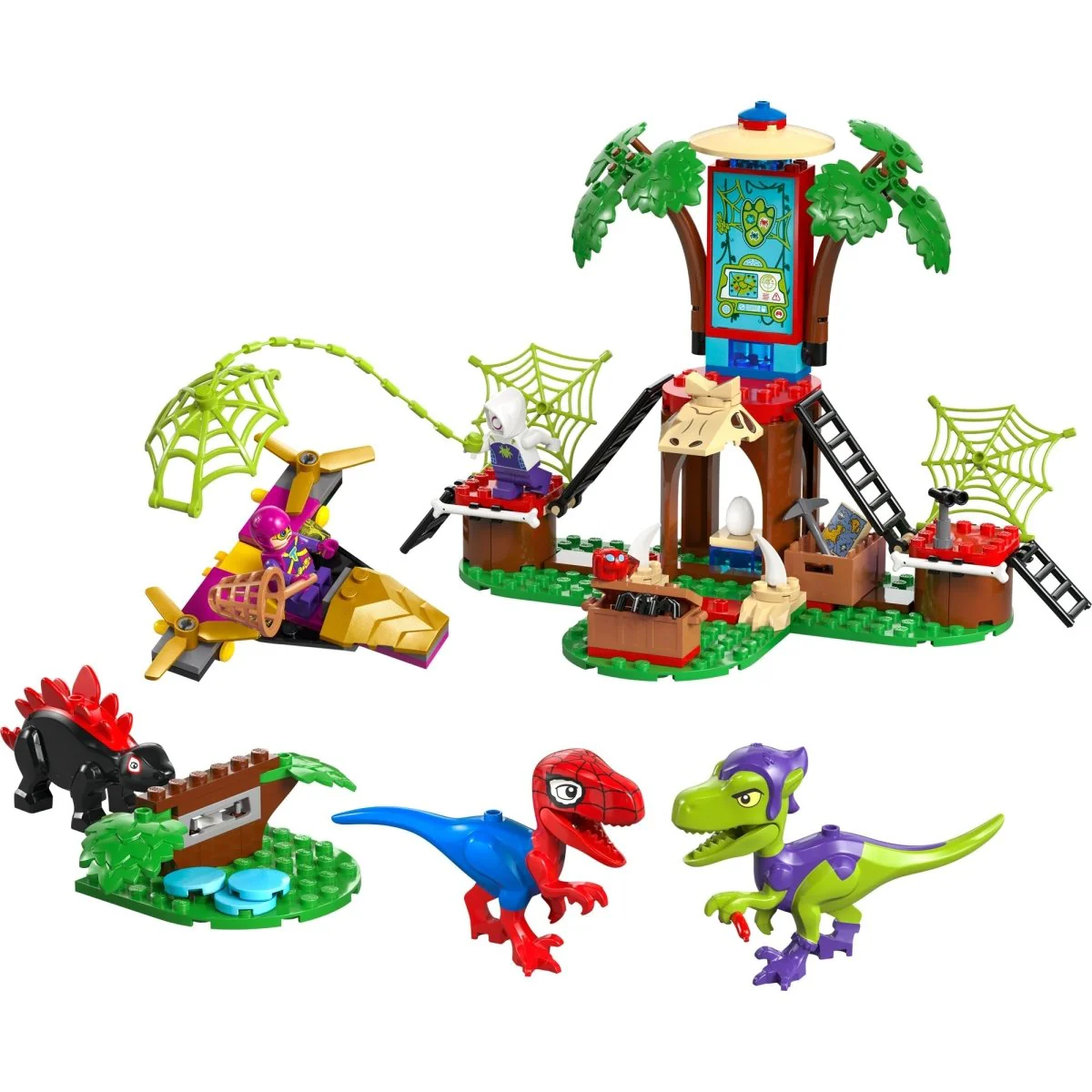LEGO Marvel Spidey and Gobby's Raptor Battle at Tree House HQ, 11200, Ages 4+, 143 Pieces - Image 4