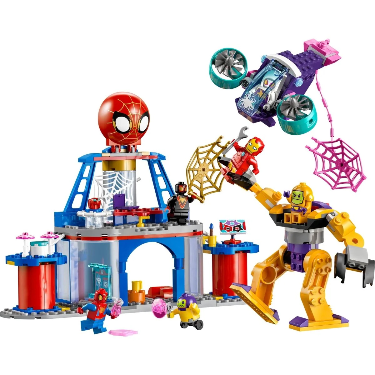 LEGO Marvel Team Spidey Web Spinner Headquarters, 10794, Ages 4+, 193 Pieces - Image 4