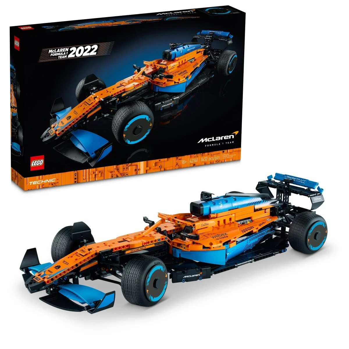 LEGO Technic McLaren Formula 1™ Race Car, 42141, Ages 18+, 1432 Pieces
