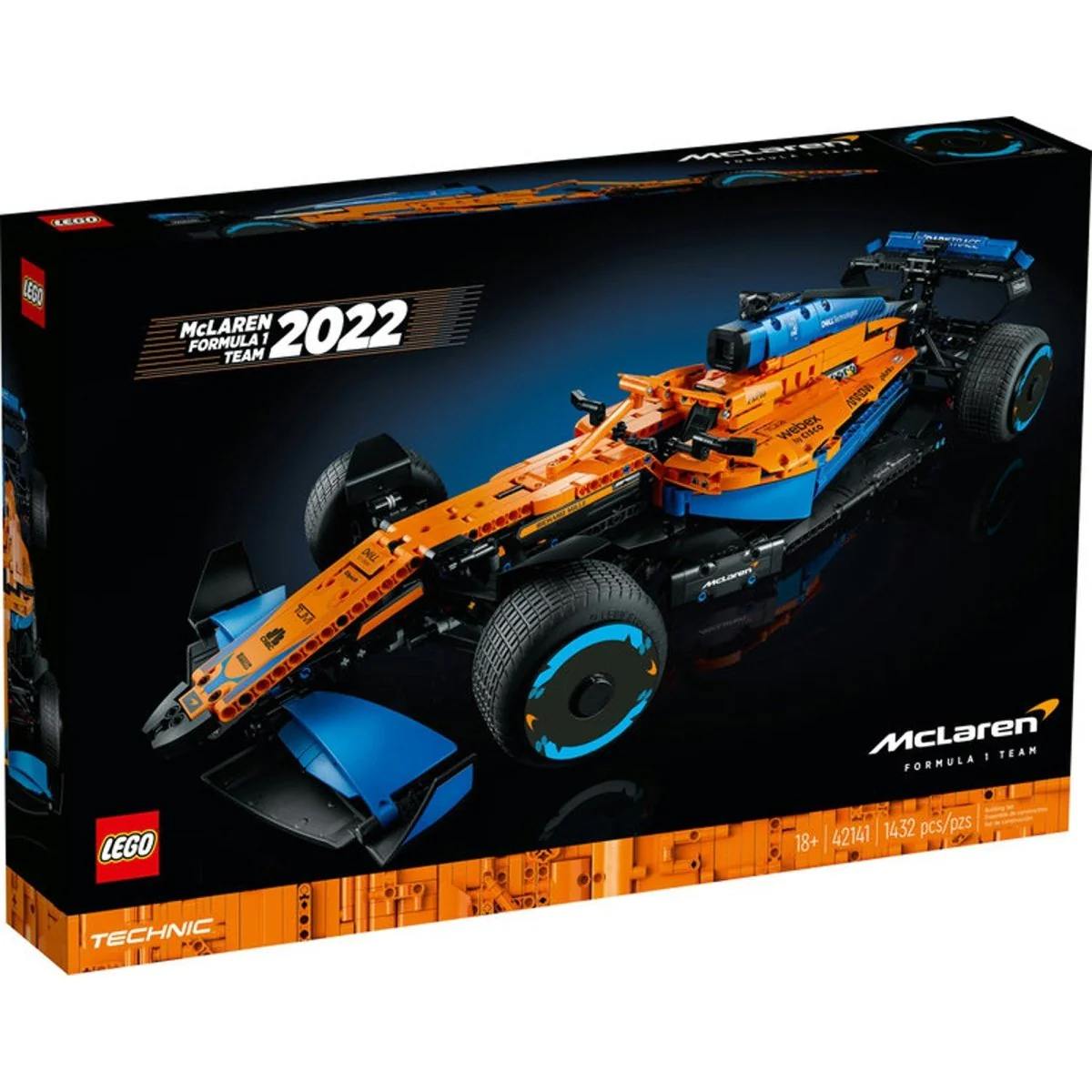 LEGO Technic McLaren Formula 1™ Race Car, 42141, Ages 18+, 1432 Pieces - Image 3