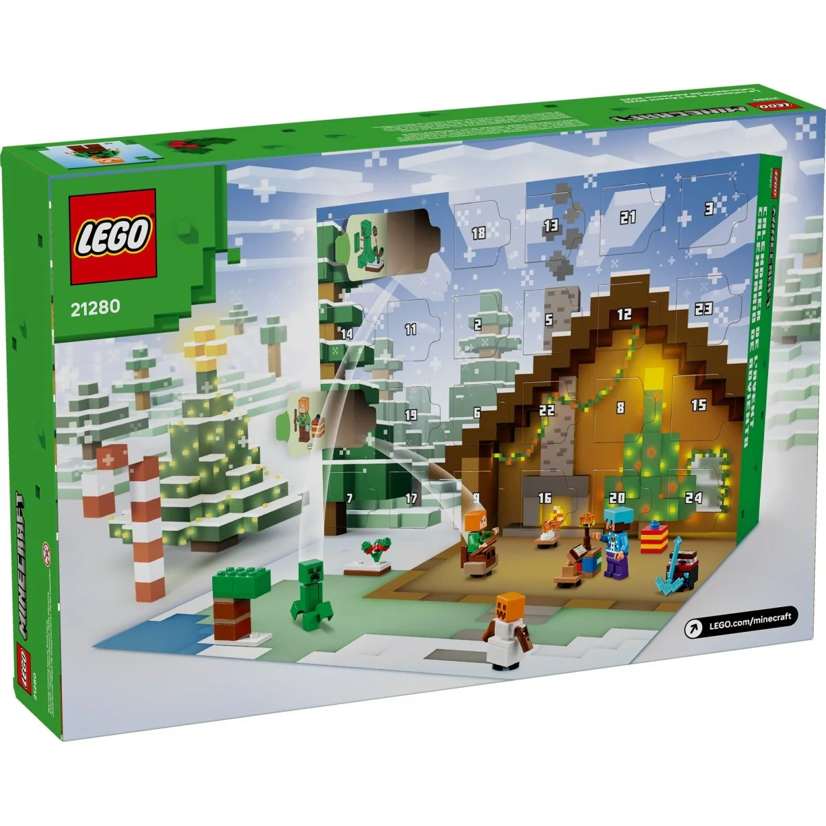 LEGO Minecraft Advent Calendar 2025, 21280, Ages 7+, 300 Pieces - Image 3