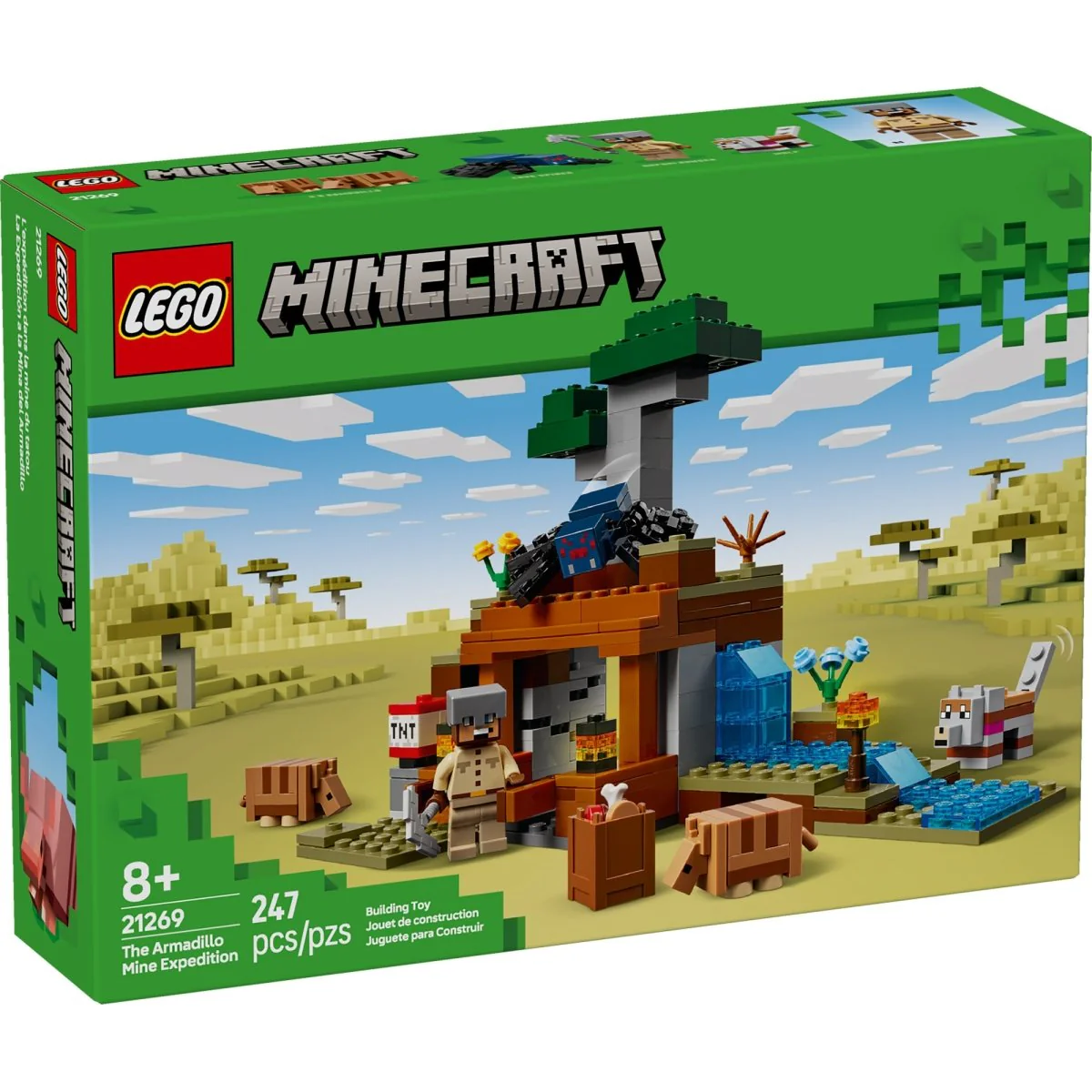LEGO Minecraft The Armadillo Mine Expedition, 21269, Ages 8+, 247 Pieces - Image 2
