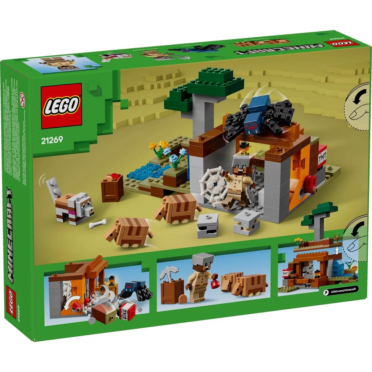 LEGO Minecraft The Armadillo Mine Expedition, 21269, Ages 8+, 247 Pieces - Image 3