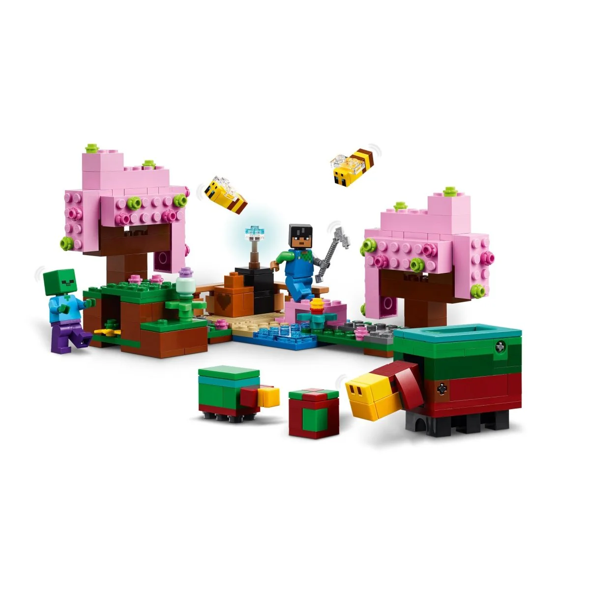 LEGO Minecraft The Cherry Blossom Garden, 21260, Ages 8+, 304 Pieces - Image 4