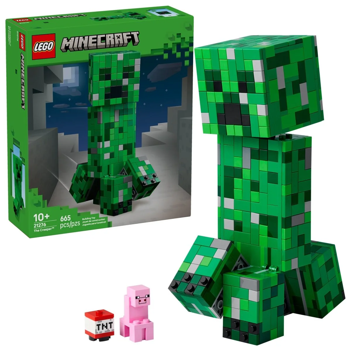LEGO Minecraft The Creeper, 21276, Ages 10+, 665 Pieces