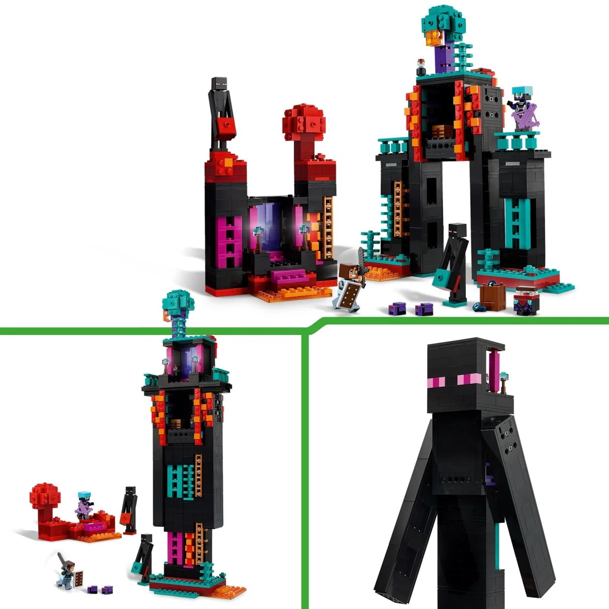 LEGO Minecraft The Enderman Tower, 21279, Ages 9+, 867 Pieces - Image 10