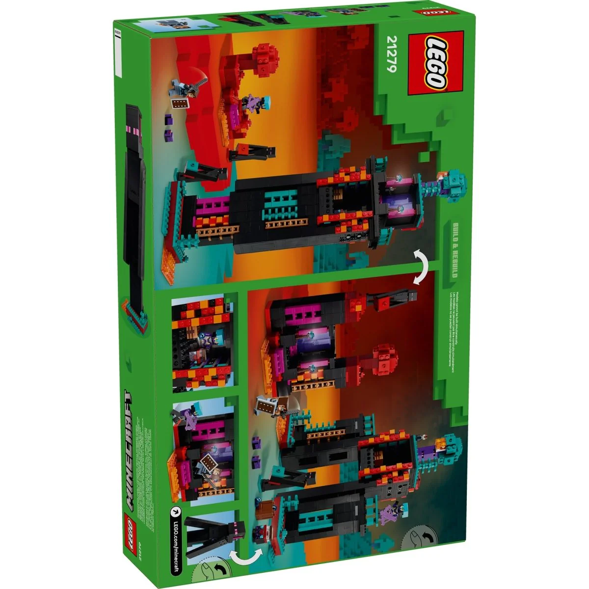 LEGO Minecraft The Enderman Tower, 21279, Ages 9+, 867 Pieces - Image 3