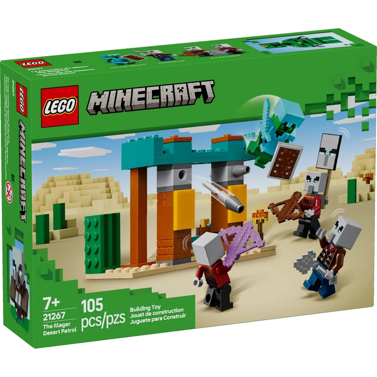 LEGO Minecraft The Illager Desert Patrol, 21267, Ages 7+, 105 Pieces - Image 2