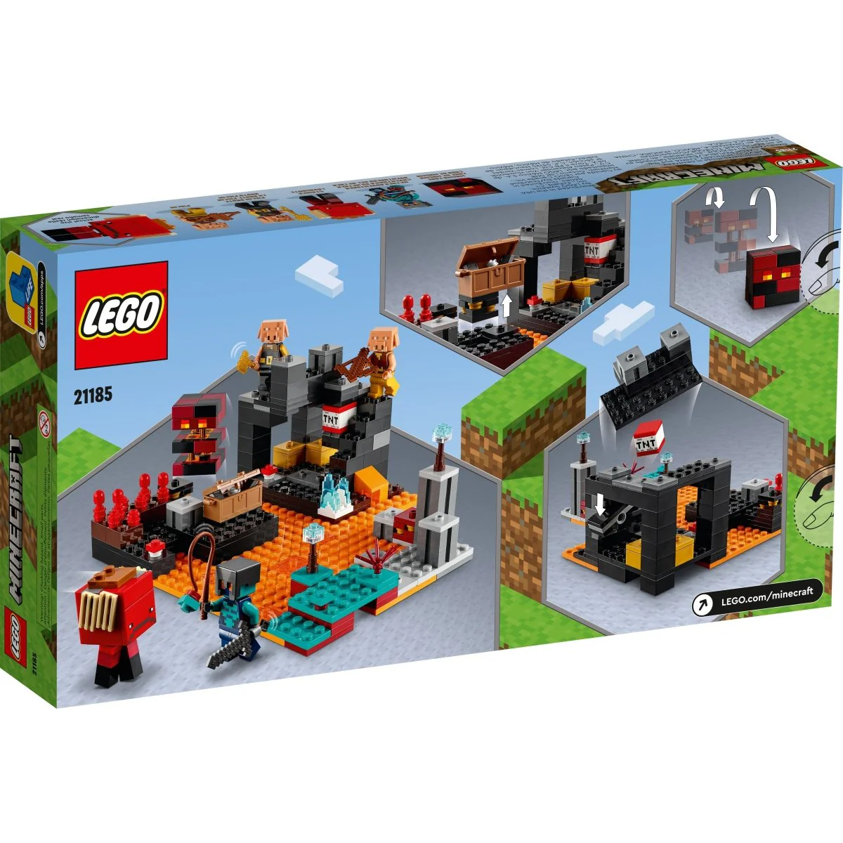 LEGO Minecraft The Nether Bastion, 21185, Ages 8+, 300 Pieces - Image 3