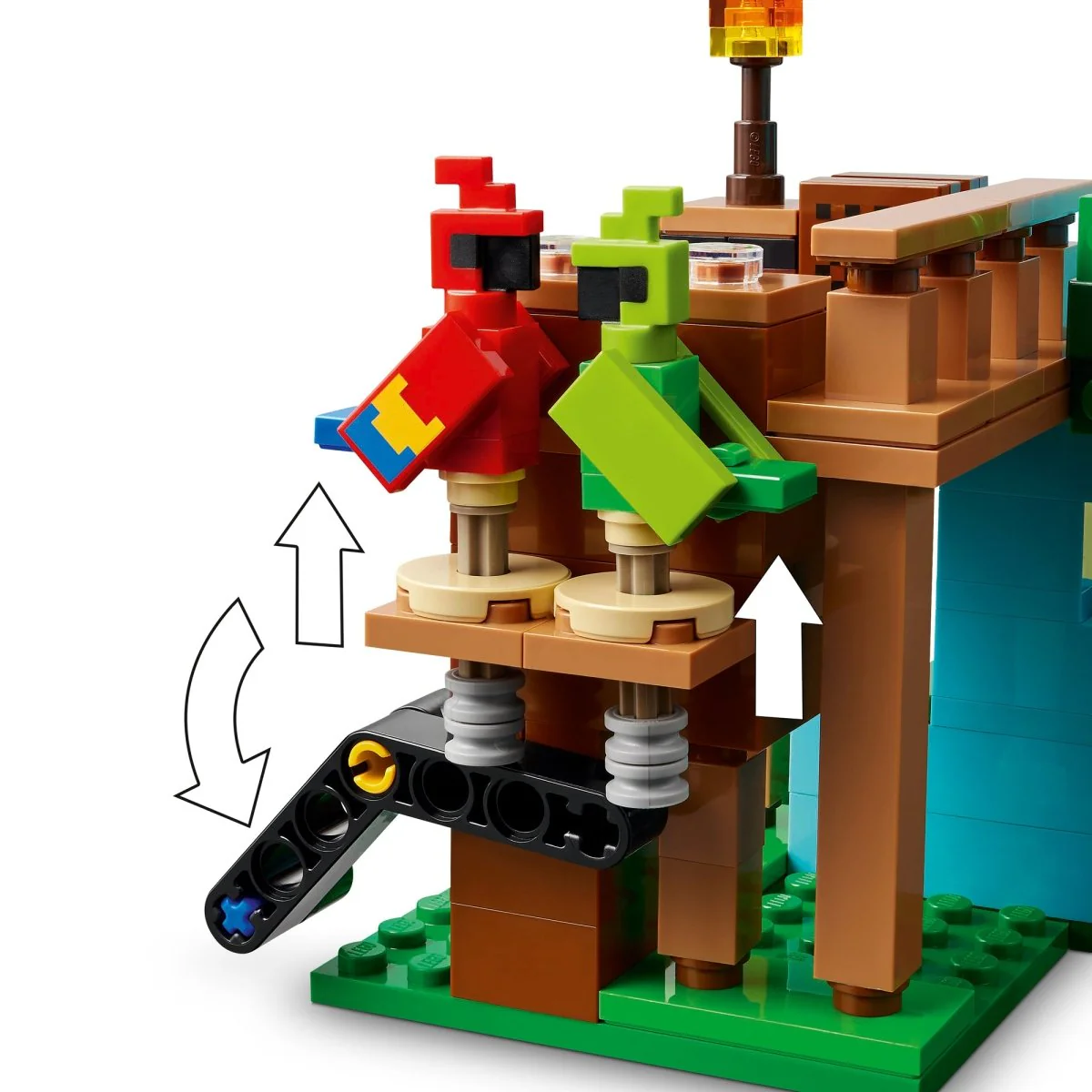 LEGO Minecraft The Parrot Houses, 21282, Ages 8+, 535 Pieces - Image 7