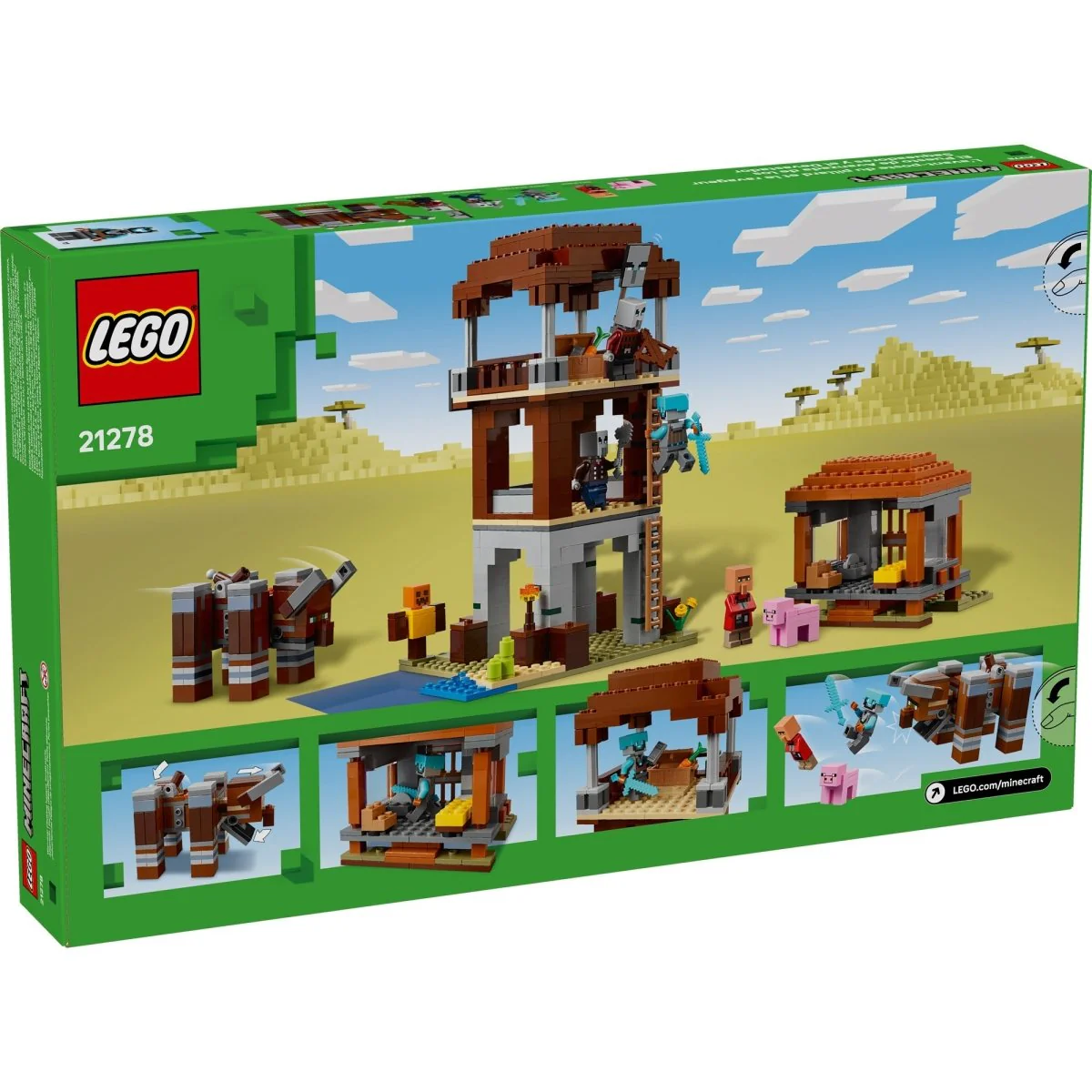 LEGO Minecraft The Pillager Outpost and Ravager, 21278, Ages 9+, 665 Pieces - Image 3