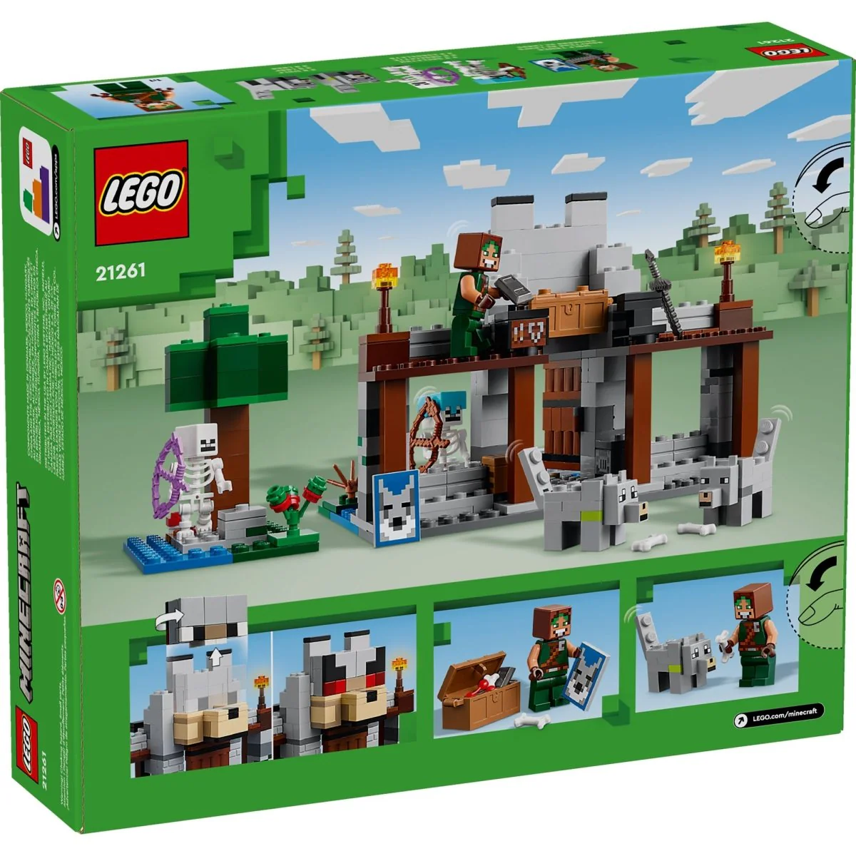LEGO Minecraft The Wolf Stronghold, 21261, Ages 8+, 312 Pieces - Image 3