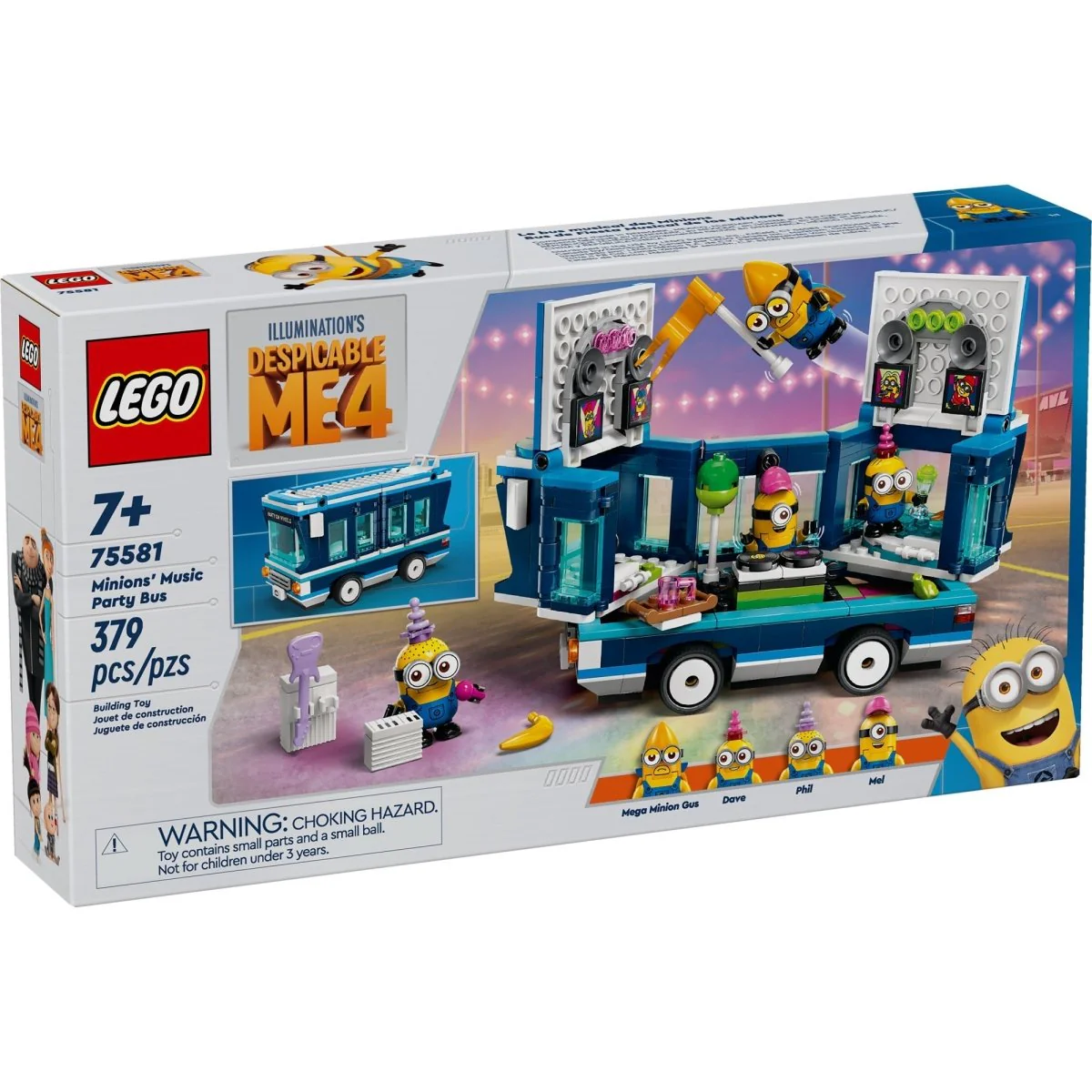 LEGO Minions' Music Party Bus, 75581, Ages 7, 379 Pieces - Image 2