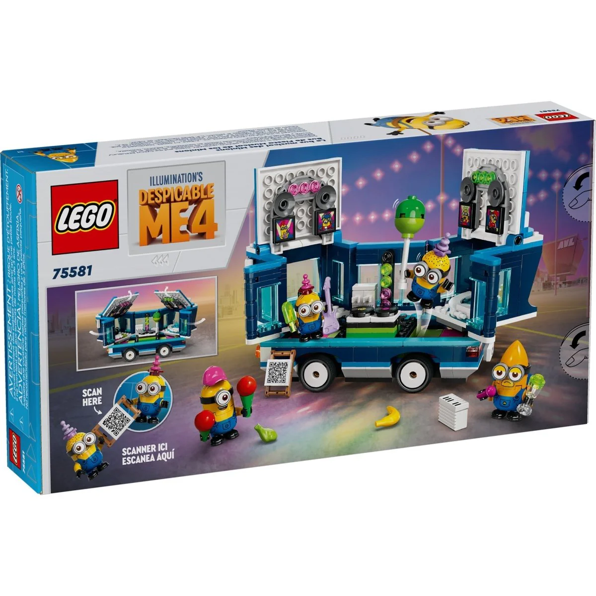 LEGO Minions' Music Party Bus, 75581, Ages 7, 379 Pieces - Image 3