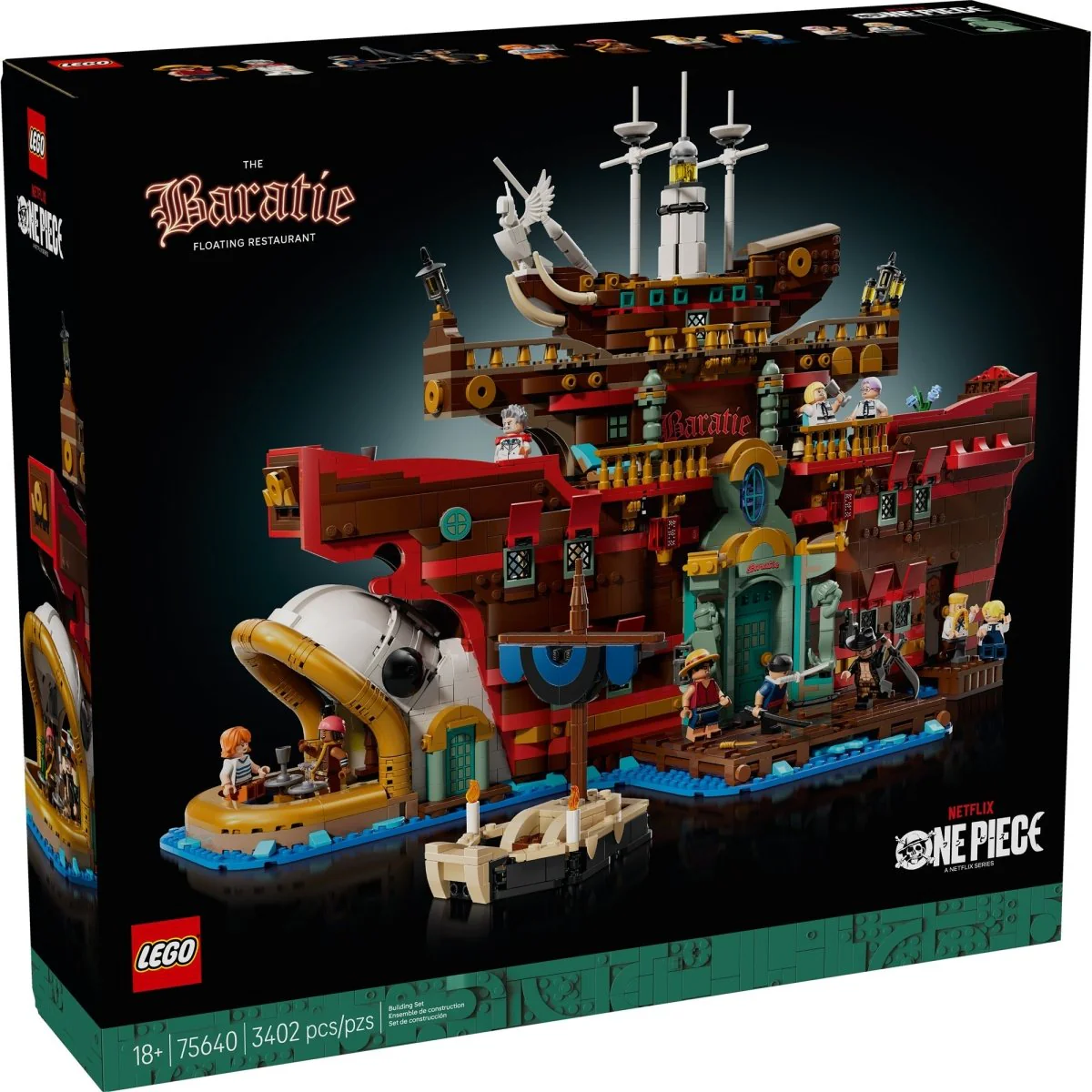 LEGO One Piece The Baratie Floating Restaurant, 75640, Ages 18+, 3402 Pieces - Image 2