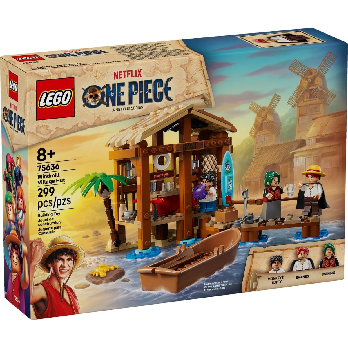 LEGO One Piece Windmill Village Hut, 75636, Ages 8+, 299 Pieces - Image 2