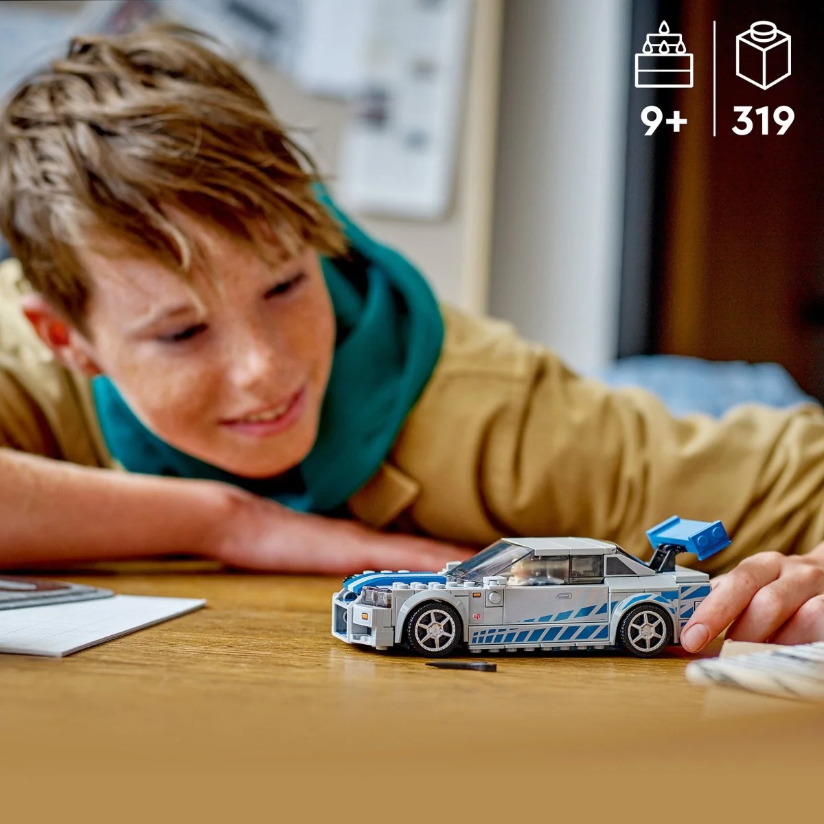 LEGO Speed Champions 2 Fast 2 Furious Nissan Skyline GT-R (R34), 76917, Ages 9+, 319 Pieces - Image 7
