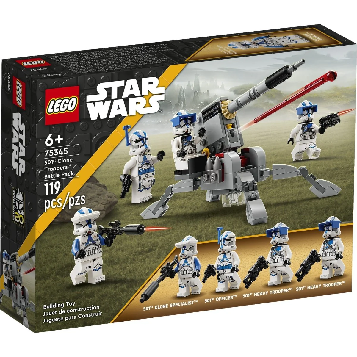 LEGO Star Wars 501st Clone Troopers Battle Pack, 75345, Ages 6+, 119 Pieces - Image 2
