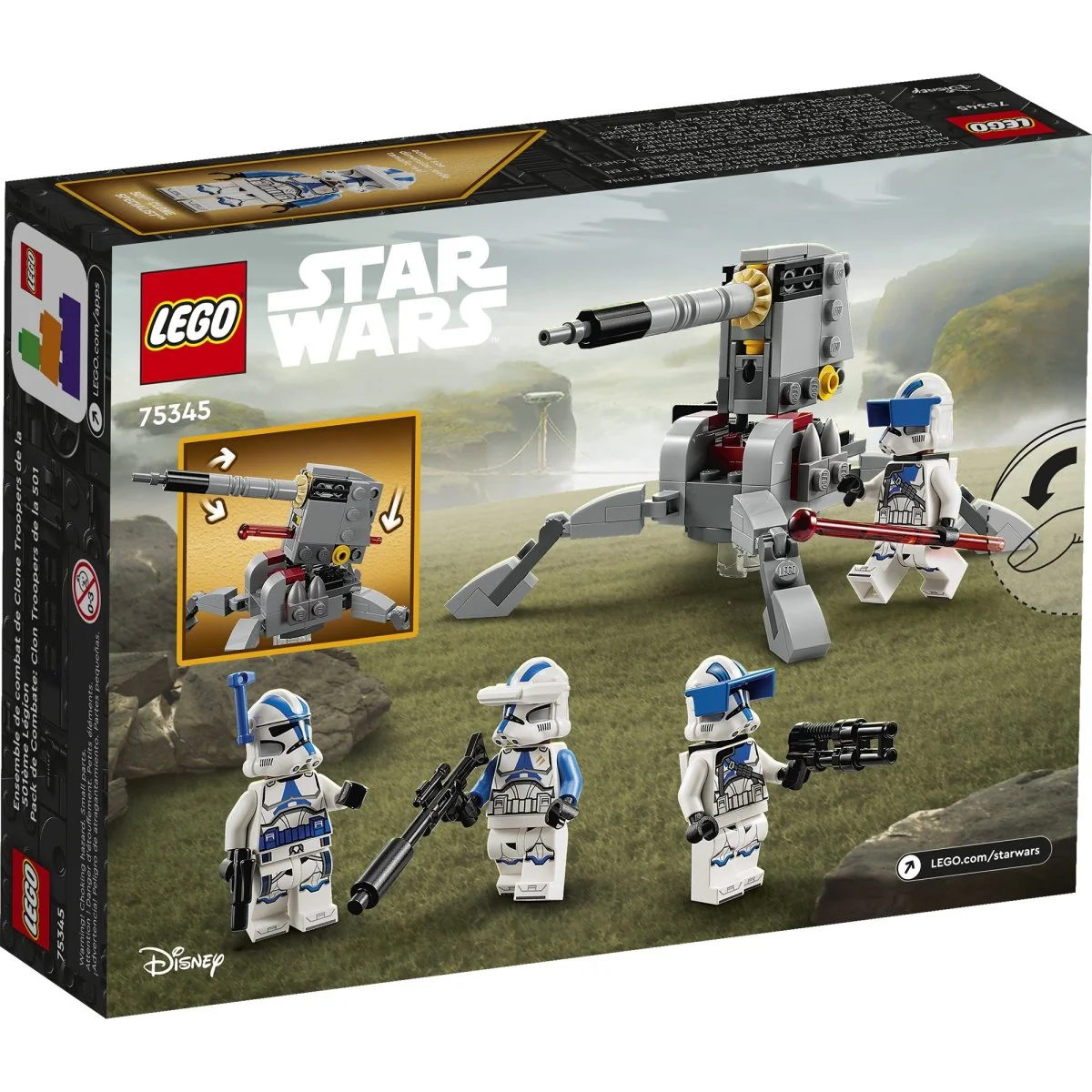LEGO Star Wars 501st Clone Troopers Battle Pack, 75345, Ages 6+, 119 Pieces - Image 3