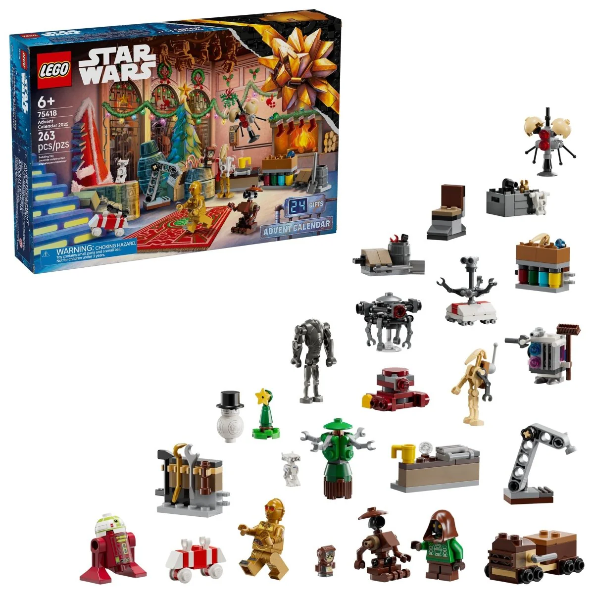 LEGO Star Wars Advent Calendar 2025, 75418, Ages 6+, 263 Pieces