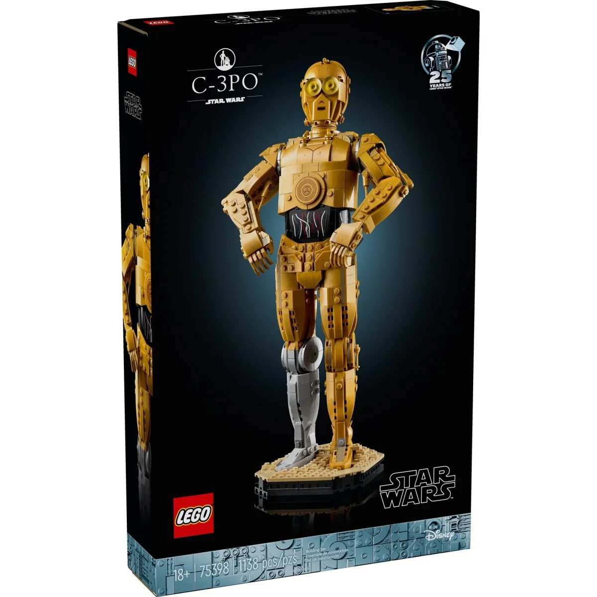 LEGO Star Wars C-3PO, 75398, Ages 18+, 1138 Pieces - Image 2