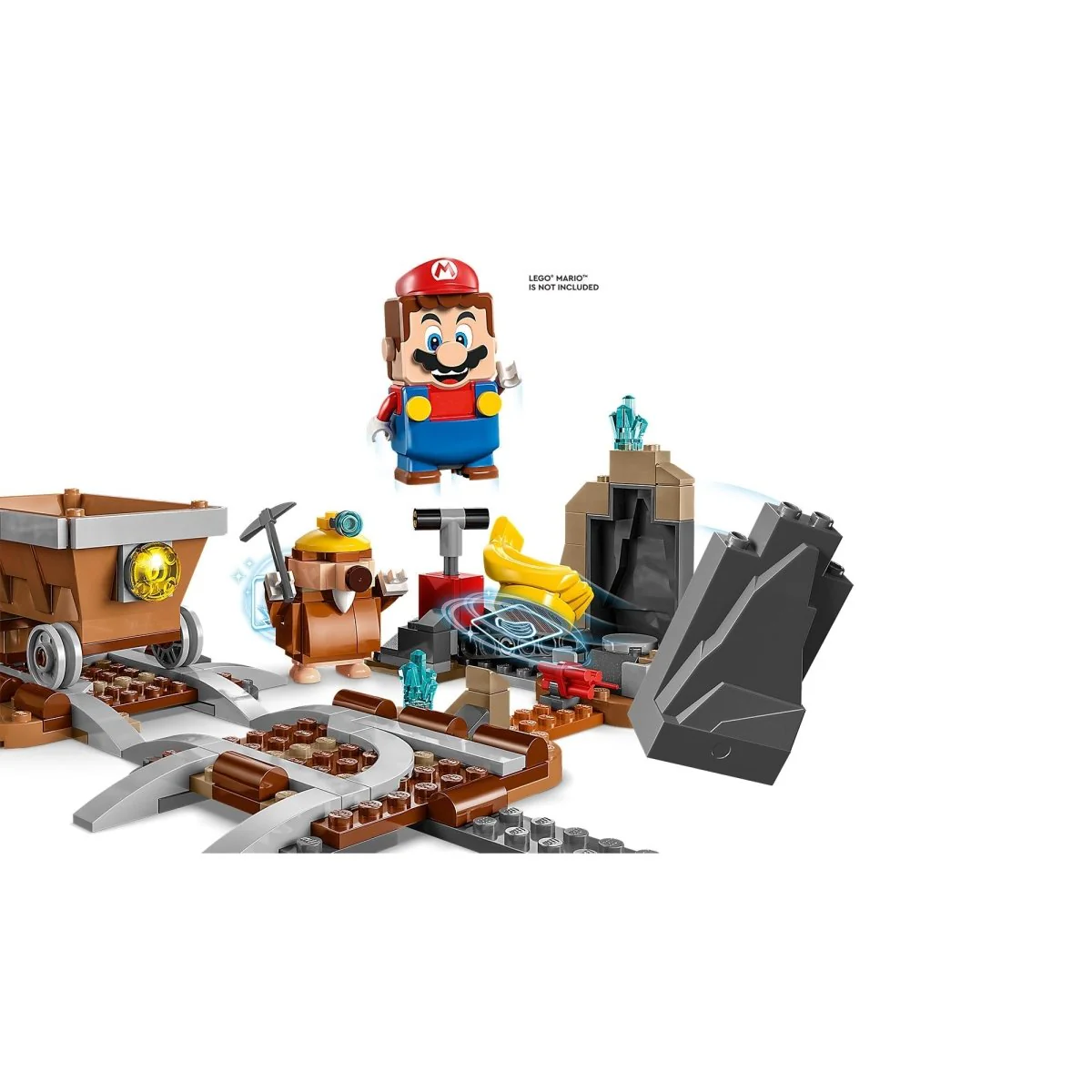 LEGO Super Mario Diddy Kong's Mine Cart Ride Expansion Set, 71425, Ages 8+, 1157 Pieces - Image 7
