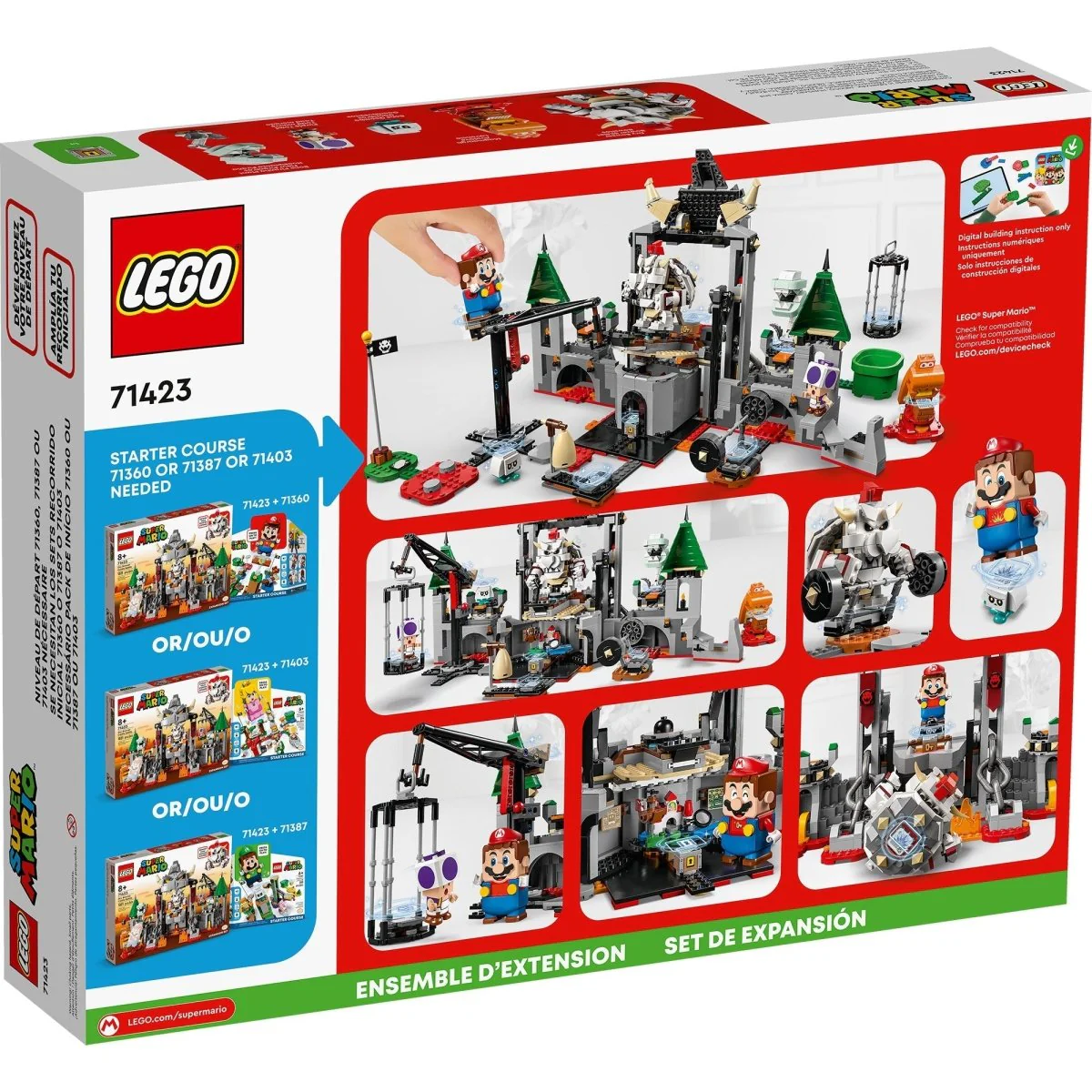 LEGO Super Mario Dry Bowser Castle Battle Expansion Set, 71423, Ages 8+, 1321 Pieces - Image 3
