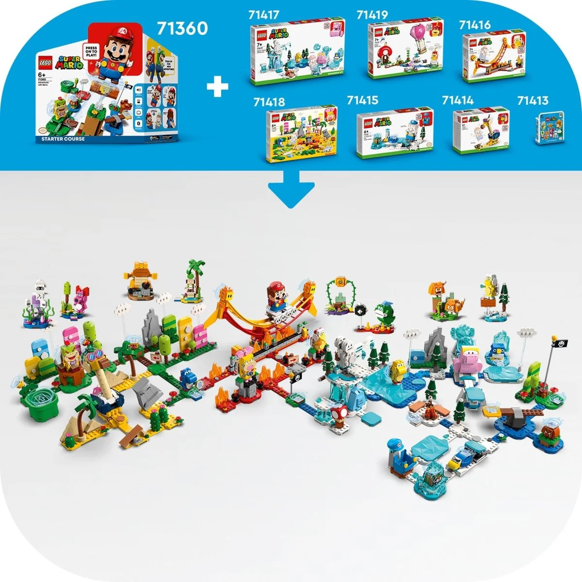 LEGO Super Mario Fliprus Snow Adventure Expansion Set, 71417, Ages 7+, 567 Pieces - Image 10