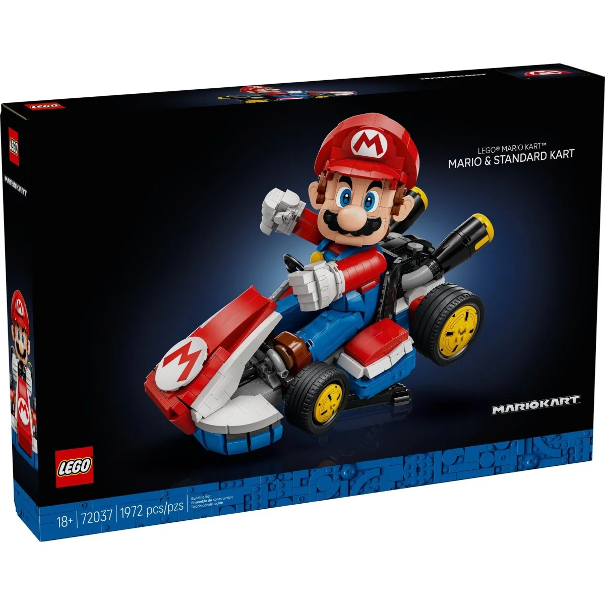 LEGO Super Mario Kart: Mario & Standard Kart, 72037, Ages 18+, 1972 Pieces - Image 2