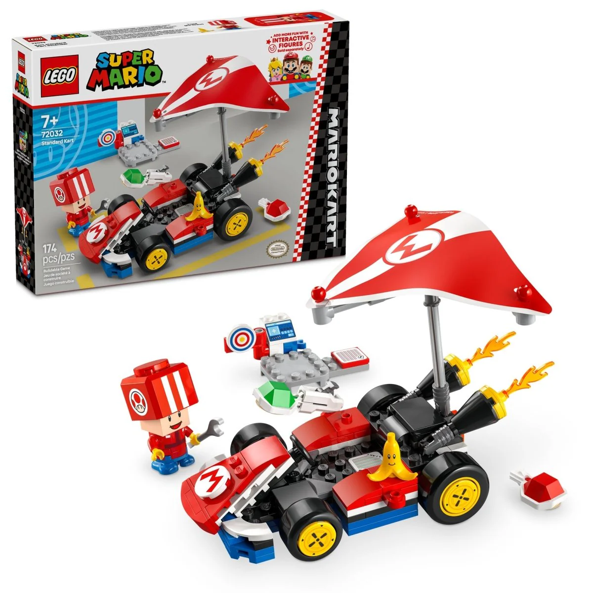 LEGO Super Mario Kart : Standard Kart, 72032, Ages 7+, 174 Pieces