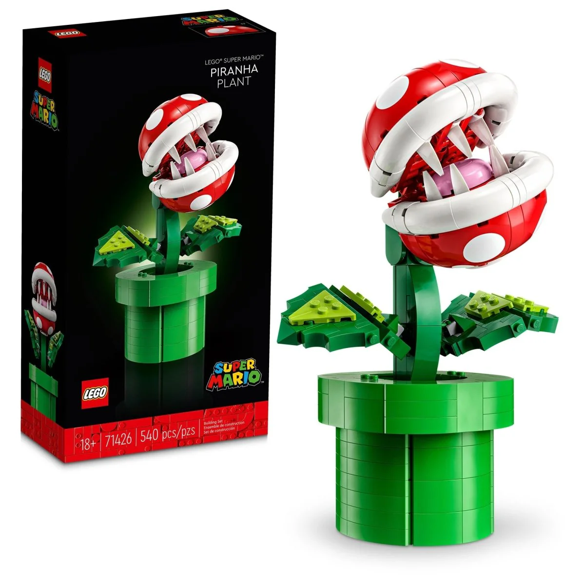 LEGO Super Mario Piranha Plant, 71426, Ages 18+, 540 Pieces