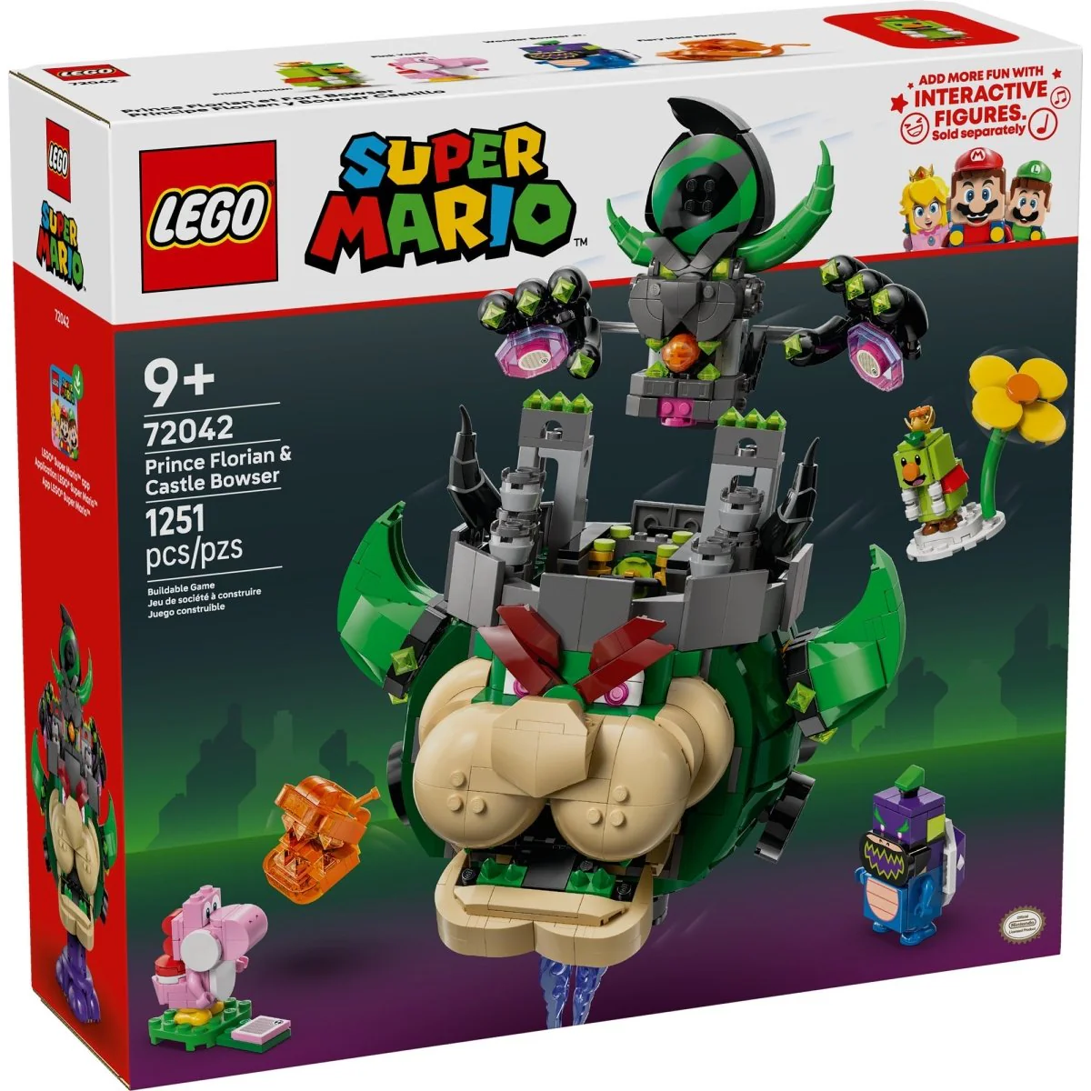 LEGO Super Mario Prince Florian & Castle Bowser, 72042, Ages 9+, 1251 Pieces - Image 2