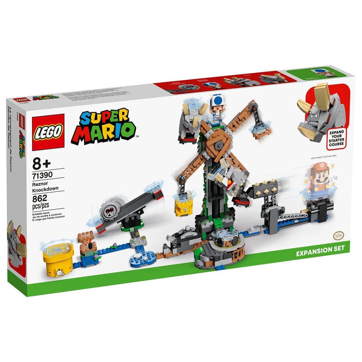 LEGO Super Mario Reznor Knockdown Expansion Set, 71390, Ages 8+
