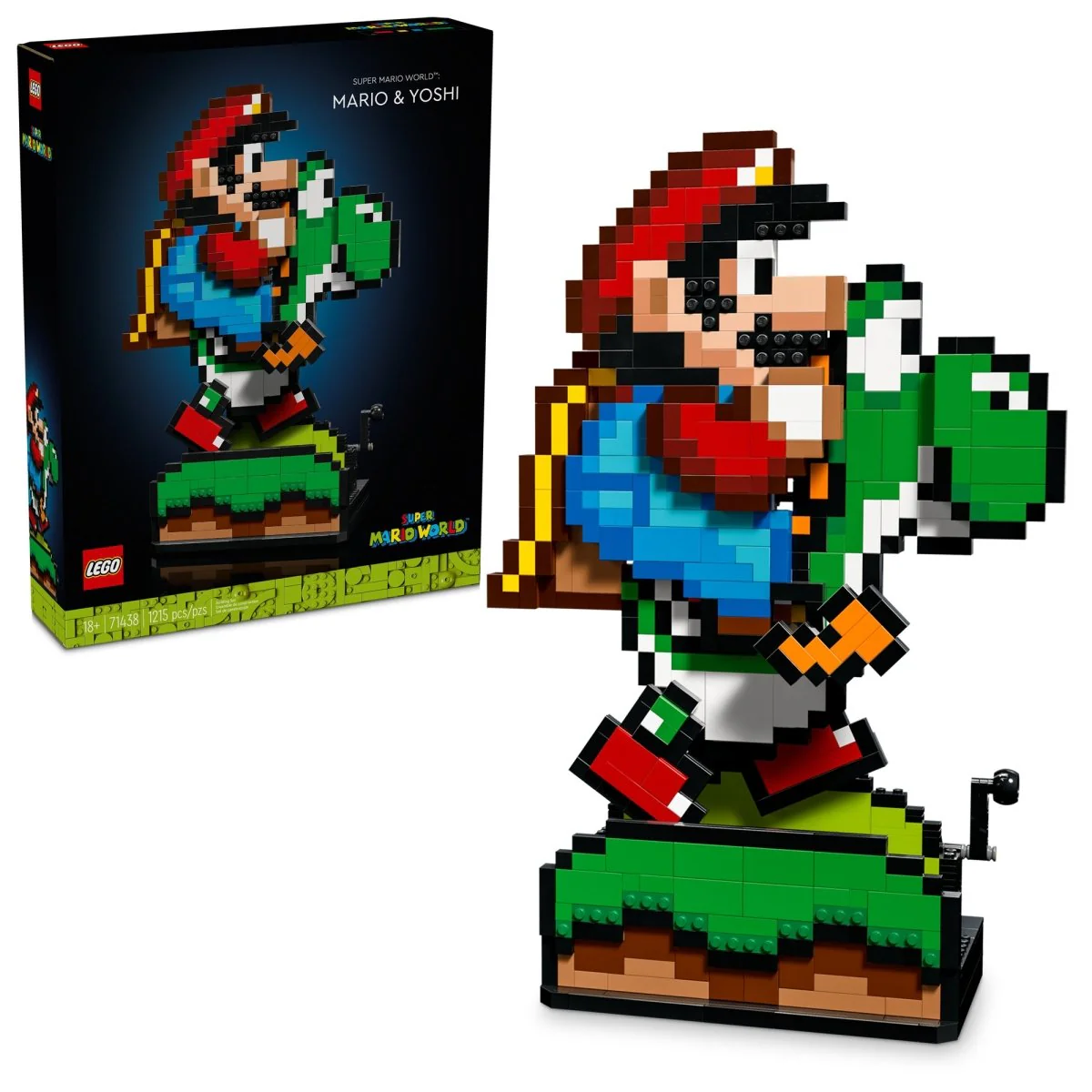 LEGO Super Mario World: Mario & Yoshi, 71438, Ages 18+, 1215 Pieces