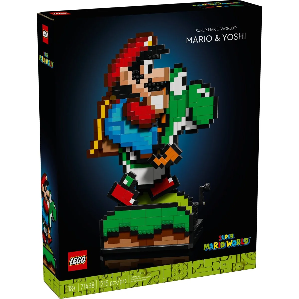 LEGO Super Mario World: Mario & Yoshi, 71438, Ages 18+, 1215 Pieces - Image 2