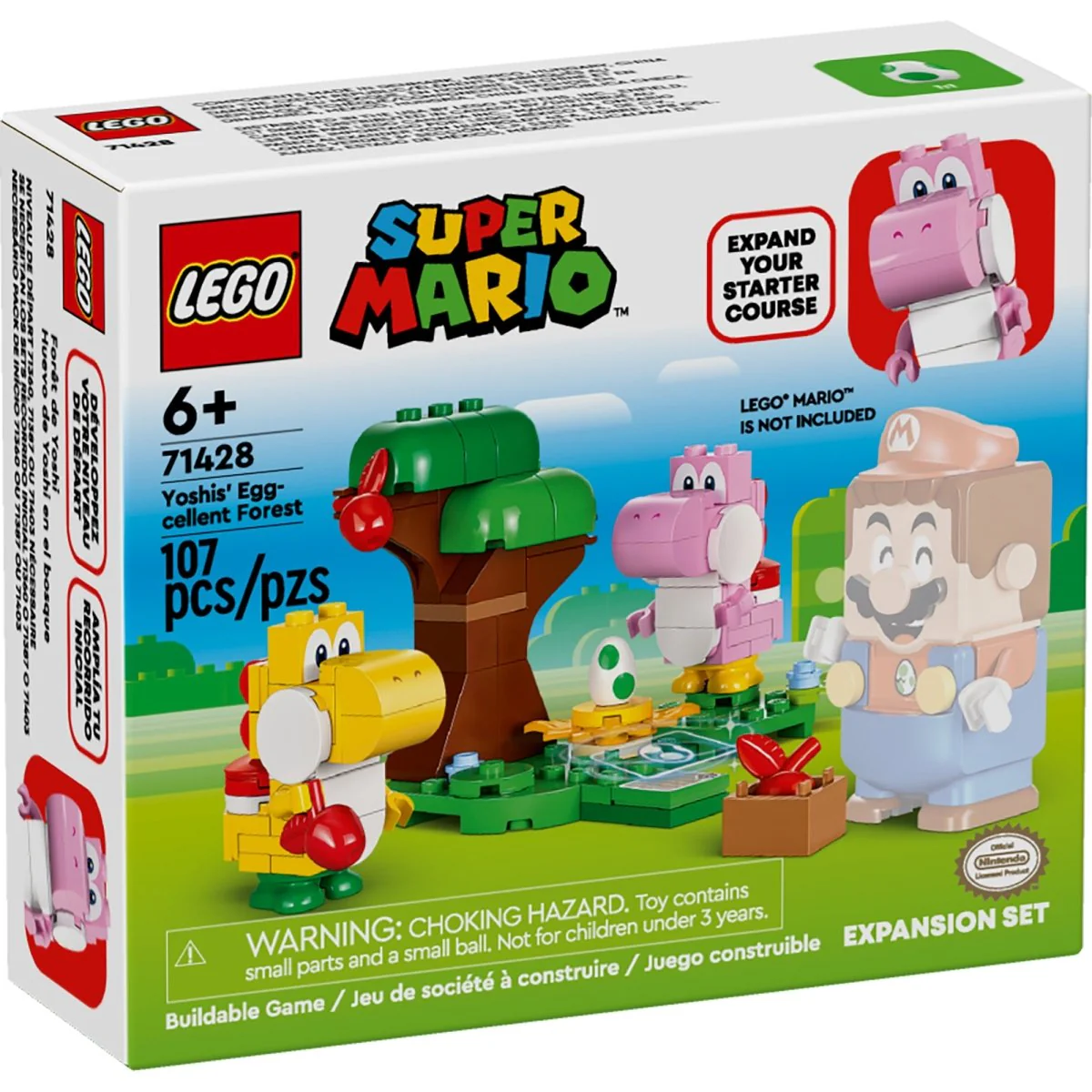 LEGO Super Mario Yoshis' Egg-cellent Forest Expansion Set, 71428, Ages 6+, 107 Pieces - Image 2