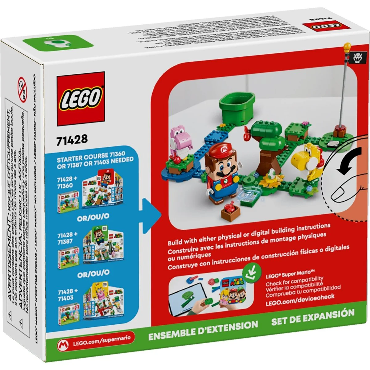 LEGO Super Mario Yoshis' Egg-cellent Forest Expansion Set, 71428, Ages 6+, 107 Pieces - Image 3
