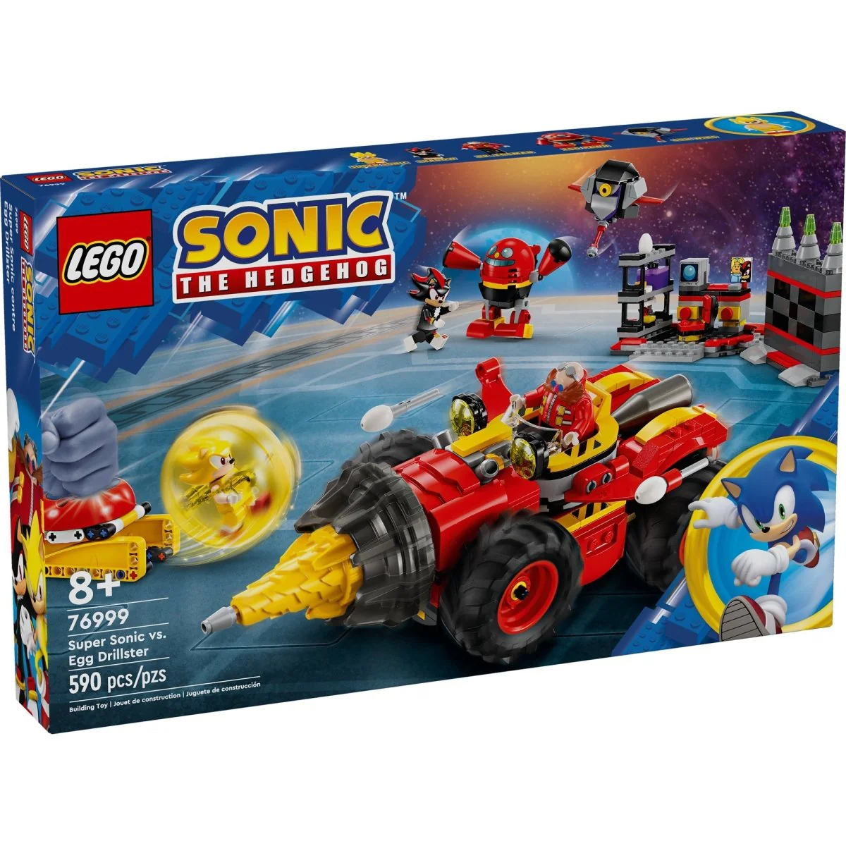 LEGO Super Sonic vs. Egg Drillster, 76999, Ages 8+, 590 Pieces - Image 2