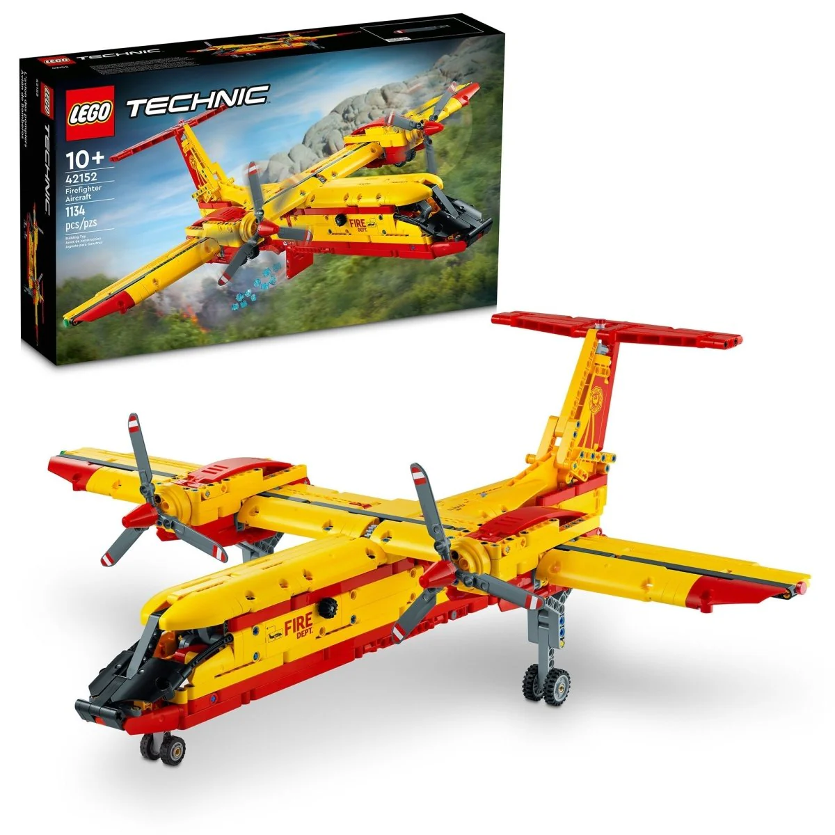 LEGO Technic Firefighter Aircraft, 42152, Ages 10+, 1134 Pieces
