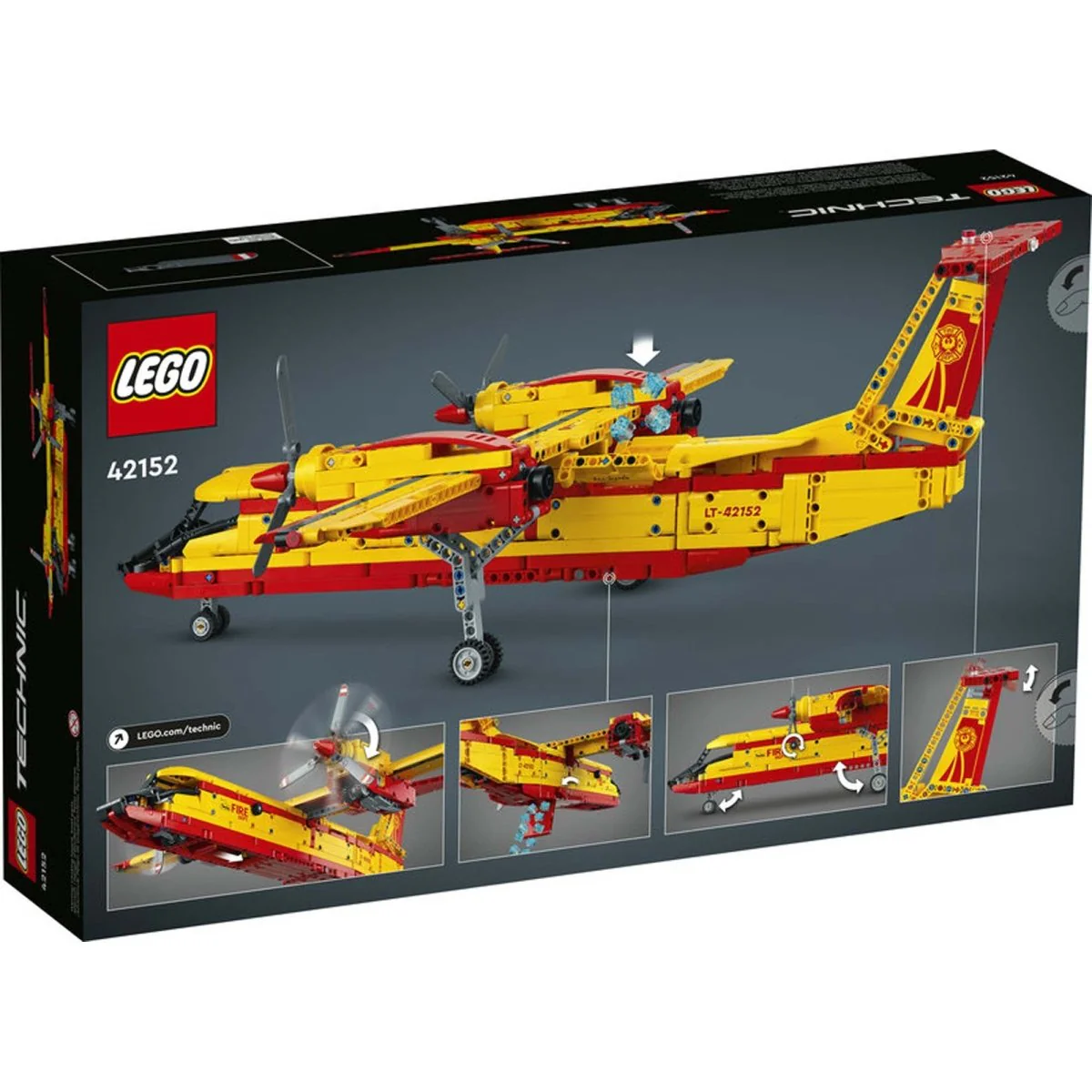 LEGO Technic Firefighter Aircraft, 42152, Ages 10+, 1134 Pieces - Image 3
