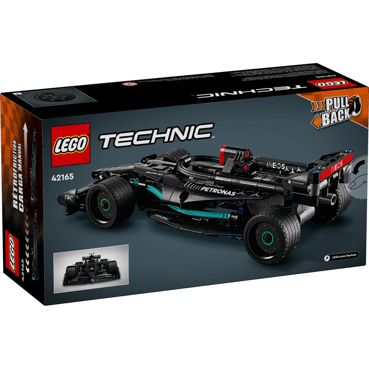 LEGO Technic Mercedes-AMG F1 W14 E Performance Pull-Back, 42165, Ages 7+, 240 Pieces - Image 3