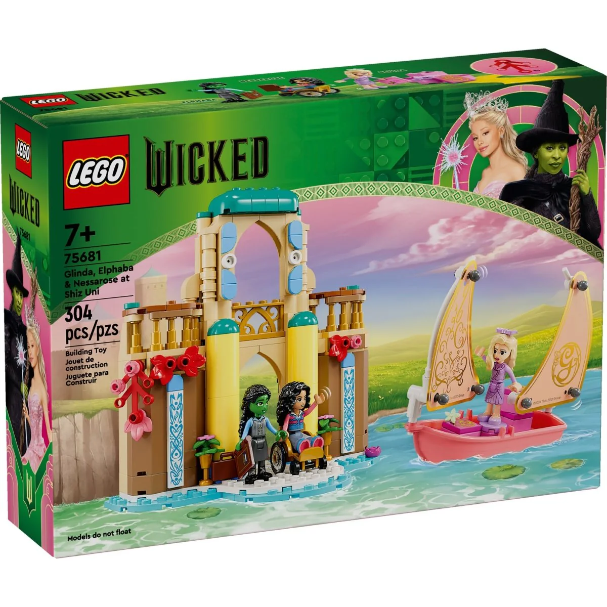 LEGO Wicked Glinda, Elphaba & Nessarose at Shiz University, 75681, Ages 7+, 304 Pieces - Image 2