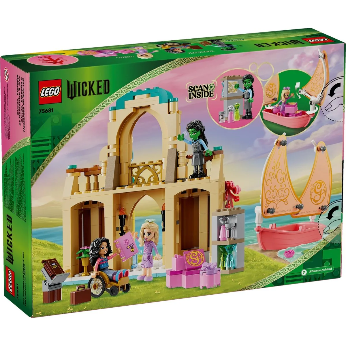 LEGO Wicked Glinda, Elphaba & Nessarose at Shiz University, 75681, Ages 7+, 304 Pieces - Image 3