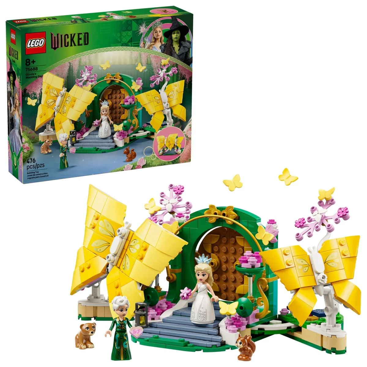 LEGO Wicked Glinda's Wedding Day, 75688, Ages 8+, 476 Pieces