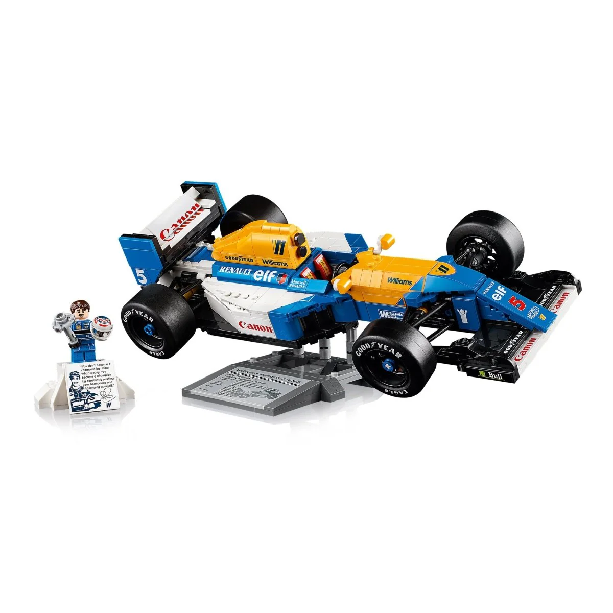 LEGO Icons Williams Racing FW14B & Nigel Mansell, 10353, Ages 18+, 799 Pieces - Image 5