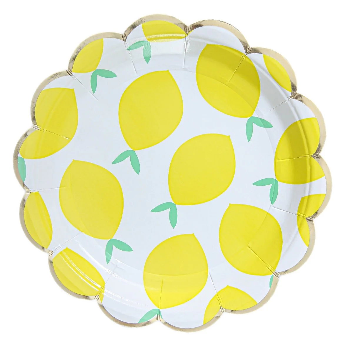 Lemoncello Large Lunch Paper Plates, 9 Inches, 8 Count