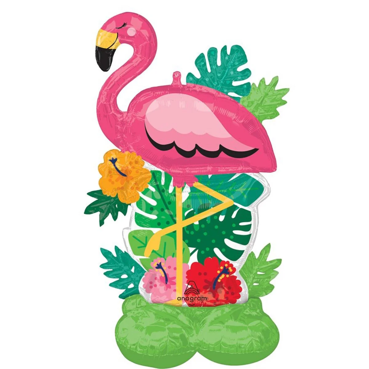 Let's Flamingo Airloonz Standing Air-Filled Balloon, 37 Inches, 1 Count