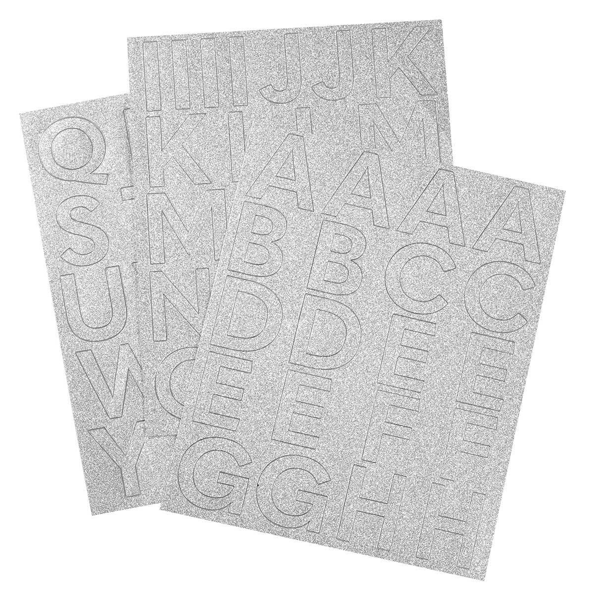 Letter Sticker Pack - Silver